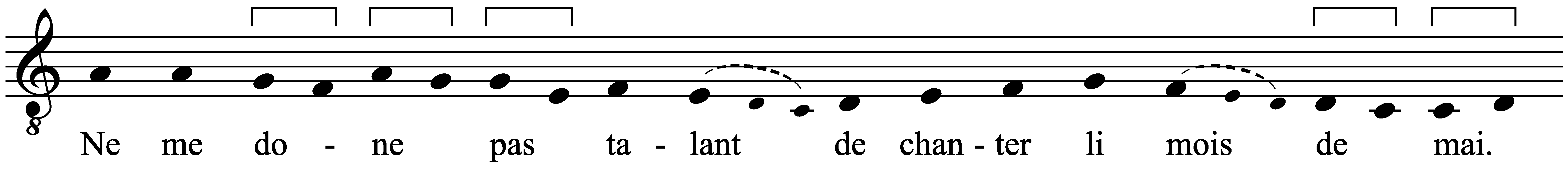 Work musical notation